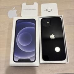 iPhone 12 mini 128GB ブラック 新品フィルム　中古ケース付きのサムネイル