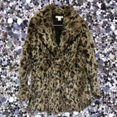 H&M ヒョウ柄ファーコート❤︎ファージャケットレオパード❤︎豹柄 
