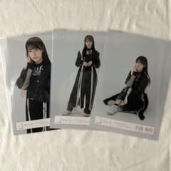 櫻坂46 生写真 石森璃花 5thツアーAddiction黒衣装 チュウヒキ座り