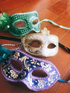 ハロウインも豪華‼仮面舞踏会☆仮面3点SETのサムネイル