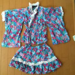 浴衣ドレス 130 女の子 ワンピ120美品のサムネイル