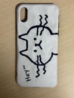 iPhone iPhoneX用ケース 猫デザイン ホワイトのサムネイル