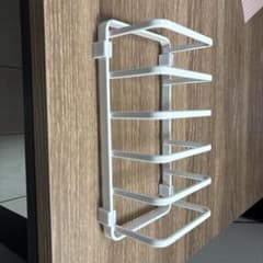 山崎実業 ディッシュスタンド ホワイト お皿立て キッチン収納のサムネイル