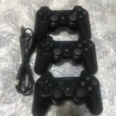 ✨激安✨ PS3 コントローラ 純正品 ブラック 3つセットのサムネイル