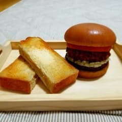 食品サンプル　ハンバーガー　トーストのサムネイル