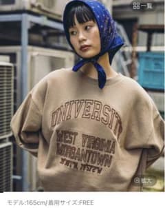 ニコアンド✨MODE NORM COREマトンスリーブスウェットプルオーバー