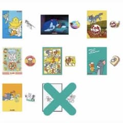 トムとジェリー　一番くじ　ポスター&ステッカー　ばら売りのサムネイル