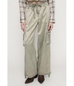 SLY WASHED SATIN CARGO PTウォッシュドサテンカーゴパンツ - メルカリ