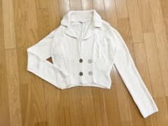 大人可愛い♡MaxMara マックスマーラ　シルク混ニットカーディガン　Sのサムネイル