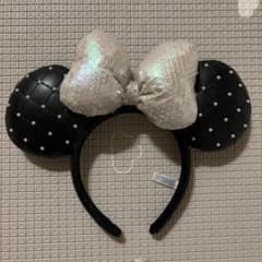 ディズニー カチューシャ ブラック キルティング スパンコールのサムネイル