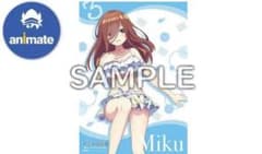三玖　タペストリー　アニメイト　五等分の花嫁　夏の思い出も五等分のサムネイル