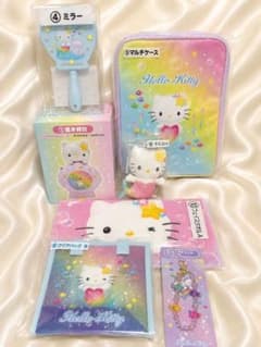 サンリオ当りくじ キティ豪華7点セット(置き時計・マルチケース