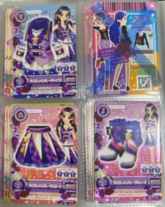 L*I様 アイカツカード　バイオレットパレードコーデ　藤原みやび　スクールドレスのサムネイル