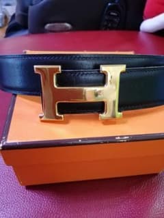 値段下がり!!HERMESエルメスコンスタンスHロゴレザーベルトのサムネイル