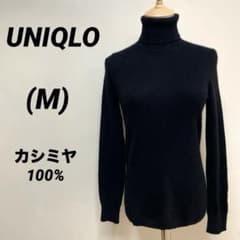 캐시미어 100% UNIQLO 유니클로 터틀넥 블랙 캐시미어 니트