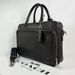格安】✓定価6.9万 コーチ メンテ済み COACH ビジネス レザー バッグ