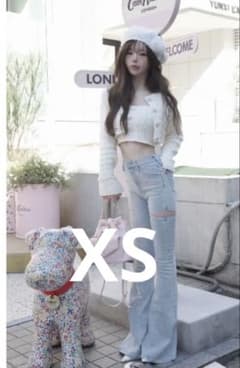 xs Darich ドロップビジューフレアデニムパンツのサムネイル