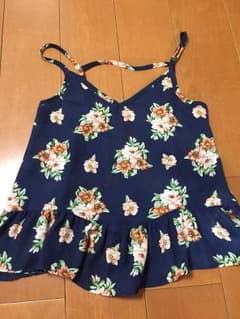 マウジーmoussy☆ペプラムキャミ☆フラワー花のサムネイル