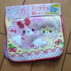 Bonbonribbon ミニタオル 3枚セット 15x15cmのサムネイル