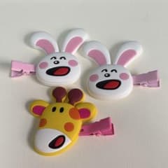たべっ子どうぶつ ヘアクリップ 3個セットのサムネイル
