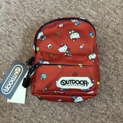 ハローキティ OUTDOOR ミニリュック型ポーチ 赤のサムネイル