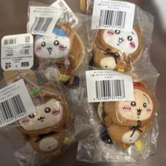 ちいかわ　たぬきだもんくじ　C賞ぬいぐるみ 4個セットのサムネイル