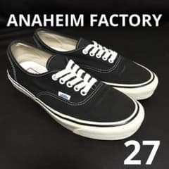 廃盤】VANS ANAHEIM AUTHENTIC 44DX BLACK 27 - メルカリ