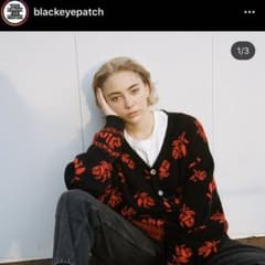 blackeyepatch  ローズカーディガン　バラ　XLのサムネイル