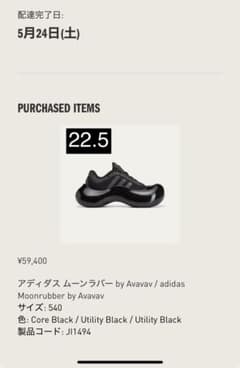 22.5cm ADIDAS AVAVAV MOONRUBBERのサムネイル