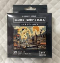未開封】脳を鍛え集中力を高める パズル 300ピース 運河柄 セリア