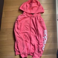 adidas アディダス 長袖パーカー ピンクのサムネイル