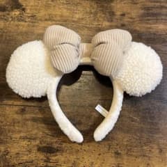 ディズニー　カチューシャ　ボア　アイボリーのサムネイル