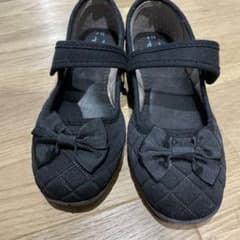 22.0センチ　新品　フタフタ　バレーシューズ　黒色　フォーマル futa