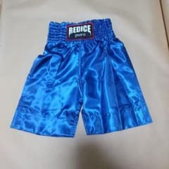 복싱 트렁크 REDICE 블루 S 사이즈 블루 무지 무에타이 팬츠