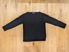 SAINT JAMES ブラック 長袖カットソー エルボーパッチのサムネイル