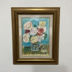 鈴木信太郎　薔薇　水彩画　真作 鈴木信太郎 薔薇 水彩画 真作 - メルカリ