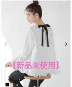 fitmore　2段フリルバックリボンプルオーバーのサムネイル