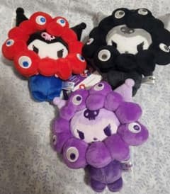 大阪・関西万博クロミちゃんミャクミャクカナビラ付きマスコット3種類新品未使用 大阪・関西万博クロミちゃんミャクミャクカナビラ付きマスコット3種類