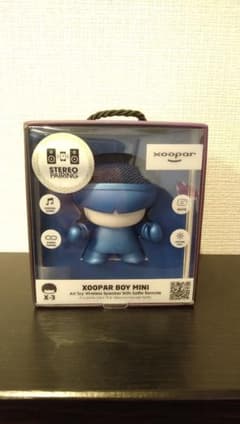 【値下げ】XOOPAR BOY MINI speaker スピーカー ブルー 青のサムネイル
