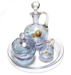 オールド・バカラ 1878年頃 水用セット 金彩エナメルラスター彩