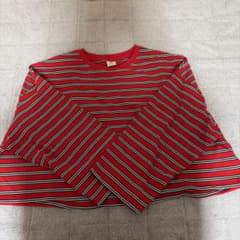 niko and... ボーダー 長袖 Tシャツ レッド Mのサムネイル