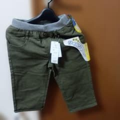 新品 ツイルジャージ ハーフパンツ カーキ 150cmのサムネイル