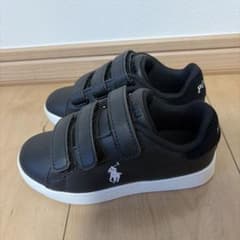 《新品・未使用》POLO キッズスニーカー　ブラックのサムネイル