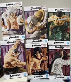 ワンピース Grandista ニカ 白ひげ シャンクス ゾロ エース 6体 - メルカリ