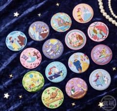 ディズニープリンセス 刺繍ピンバッジセット14個　(『アナ雪』のみ ありません)のサムネイル