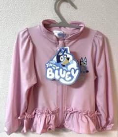 Bluey ブルーイ　キッズ ラッシュガード ピンク 新品未使用　サイズ90のサムネイル