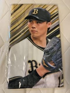 山﨑福也　オリックス　グッズ 山﨑福也 2023 優勝記念 プレイヤーフェイスタオル オリックス - メルカリ