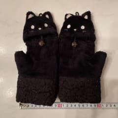 新品未使用 キャンディストリッパー 猫 ミトン 黒猫 ブラック CAT 手袋 楽天市場】手袋 手ぶくろ ミトン ネコ 猫 指切り フィンガーレス