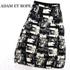 ADAM ET ROPE アダムエロペ 2way ギャザースカート 総柄 38