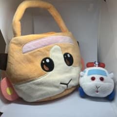 PUI PUIモルカーマスコットぬいぐるみ　救急モルカー　ふわふわ　ハンドバッグ